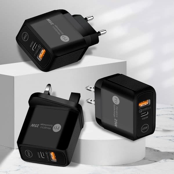 C-shaped USB charger (suitable for Europe USA UK) Universal fast charger PD 3.0 charger Suitable for iPhone Samsung Huawei computers top1