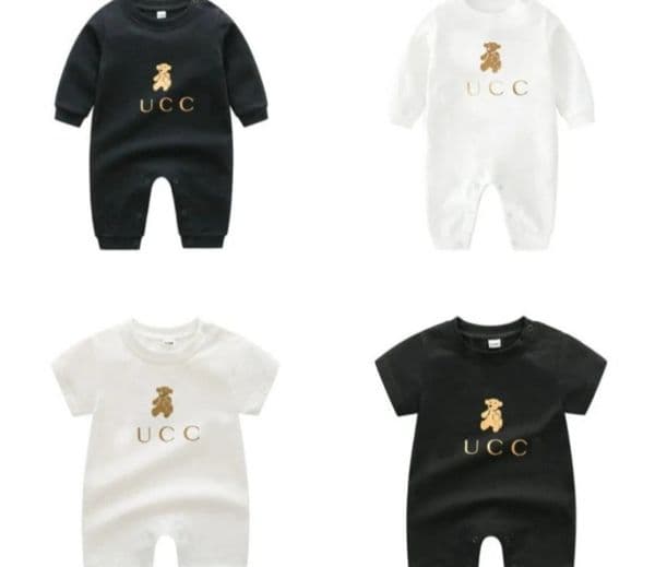 Kids Designer Romper Baby Boy Girl Summer Top Quality Short-sleeved Long Sleeve 100% Cotton Clothes 1-2 Years Old Newborn Jumpsuits Children's Clothing 223