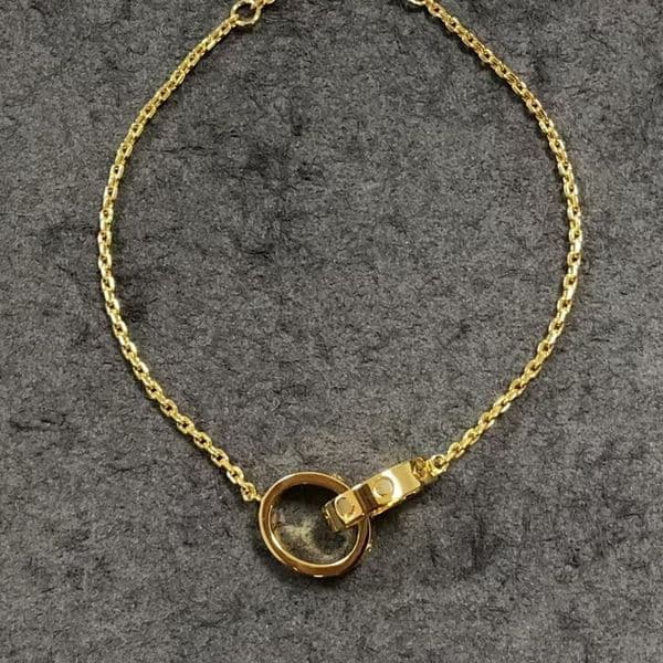 ADITA designer bracelet stainless steel gold plated never fade seal on inside for wrists 15-18CM for women With box 020