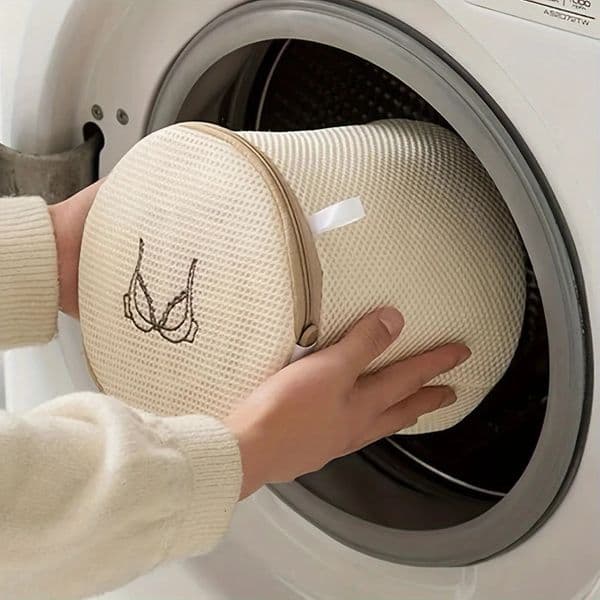 1pc Khaki Laundry Bag for DedicatesDoublelayer Thickened Underwear Bra Washing BagWash Protective BagMachine Washable 251226BJ