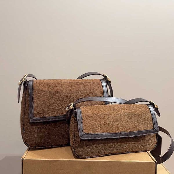 Winter Bag Crossbody Designer Bags For Women Purses Handbags Classic Flap Bag Etta Vintage Brown Underarm Shoulder Messenger Bags 251226
