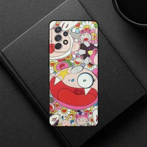 Vibrant Trend M-MurakamiS Art Phone Case For S25S24S21S22S23S30traS20PlusSoft Black Shell Y251226 1a