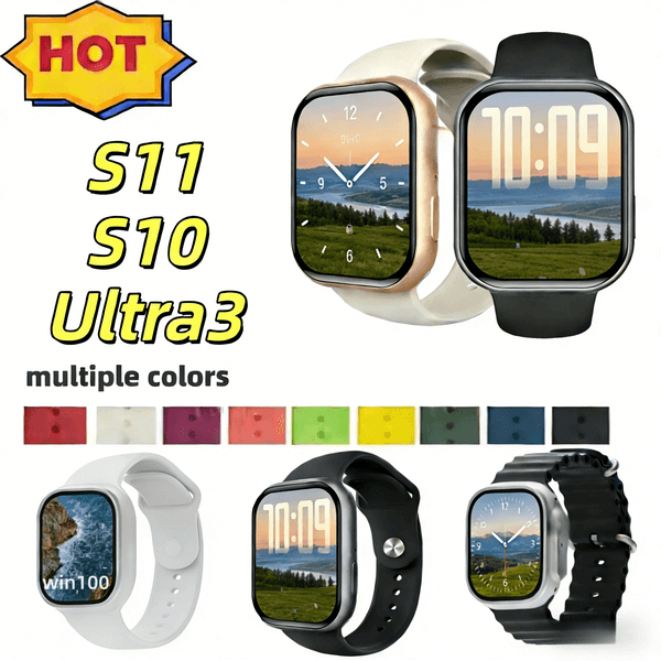 46mm Series 11 S11 Ultra3 Smart Watch Android Bluetooth Call Wireless Charging Fitness Tracker Wristband Men Women US Warehouse
