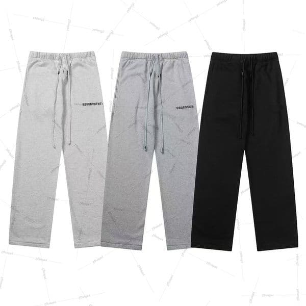 Mens sweatpants plush pants 8 season classic double track high street plush letter couple hoodie sweatshirt