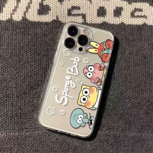 Paipai SpongeBob SquarePants Compatible with 17PRO Apple 16PROMAX/15PRO Phone Case 14 Cartoon 13P