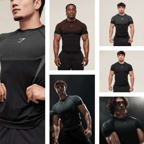 3A Designer Sports T Shirts Men's Training Fitness Quick-Drying Stretchable Breathable Fitness Short-Sleeved Physical Training T-Shirt 456