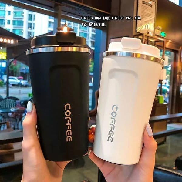 380510ml Stainless Steel Coffee Cup Travel Thermal Mug LeakProof Thermos Office Business Style 251222BJ