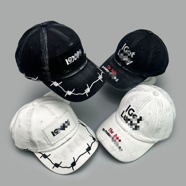 Thorny Letter Embroidered Baseball Hip-hop Personality Baseball Cap