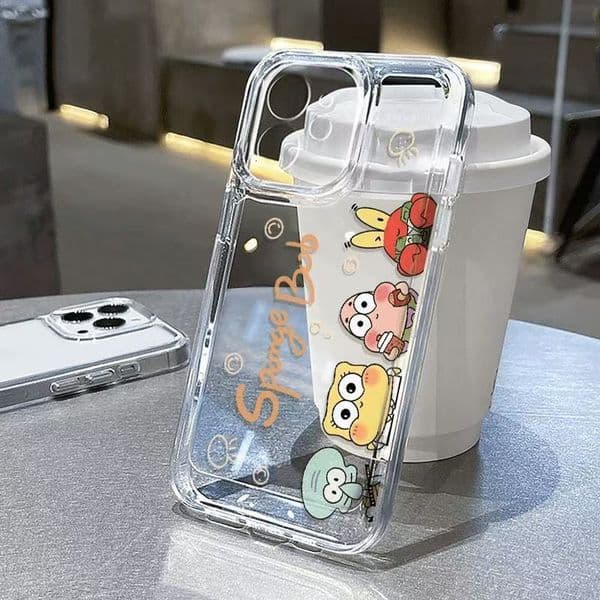 Cute Compatible iPhone 15 Max Phone Case Transparent Apple 16 Shockproof 14 Pro Japanese Korean 13/12
