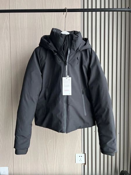 ETJ Autumn/Winter womens short imitation wind waterproof hooded thick warm cotton jacket Outdoor coat 4749703 251225