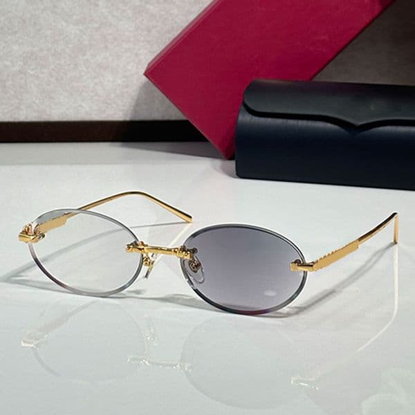 Mens oval sunglasses 2025SS Designer men women photochromic glasses UV400 popular women metal frame glasses CT0739S holiday driving Man glasses