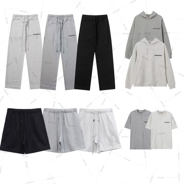 Mens sweatpants plush pants eight season double track high street plush letter couple hooded sweatshirt