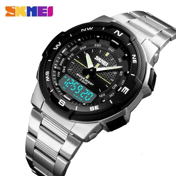 SKMEI 1370 y Full Steel Business Waterproof Watch Relogio Masculino Men Fashion Sport Quartz Clock Mens Watches 251225