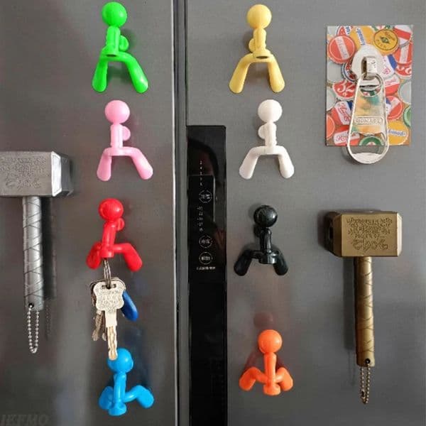 Fridge Magnet Hook Strong Kitchen Storage Loadbearing Nonslip Home Essential Wall Hooks Key Hanger 251226