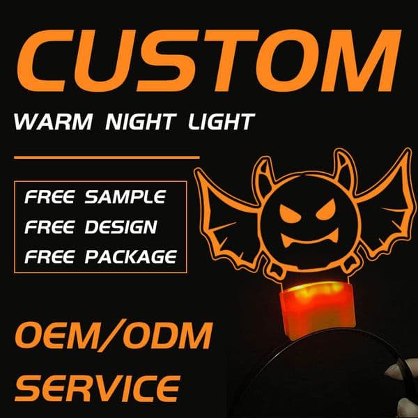 Customized logo colored acrylic luminous lamp head with devil's horn flashing graduation Ramadan New Year birthday Christmas