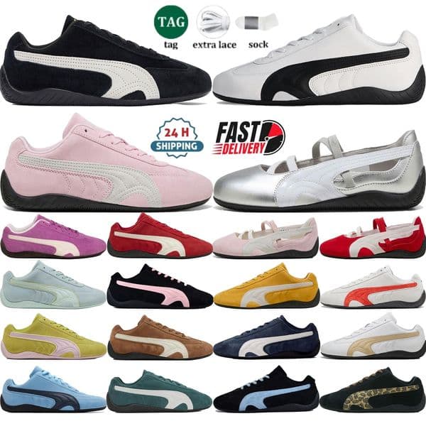 designer speedcats men women casual flats shoes suede leather upper Anti slip rubber outsole fashion outdoors sneakers lady ballet shoes German training shoes 35-45
