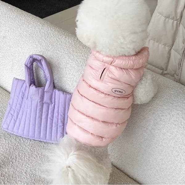 Morandi cotton for pets small dogs like Pomeranians, Teddy bears, Bichons in autumn and winter Warm down jacket 251112