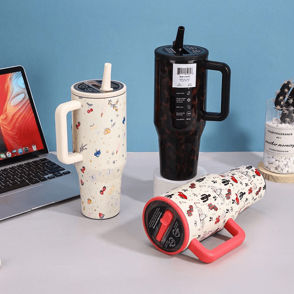 HY 32OZ/40OZ Tumbler water bottle Travel Ice cup car cup Stainless Steel Vacuum Insulated Tumbler Large capacity insulated and leak-proof car cups Travel Mug Y260520