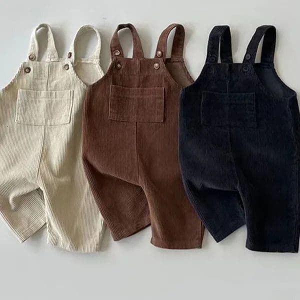 Korean Ins childrens clothing autumn and winter for boys and girls corduroy Korean casual overalls pantalones de niaW169 251223BJ