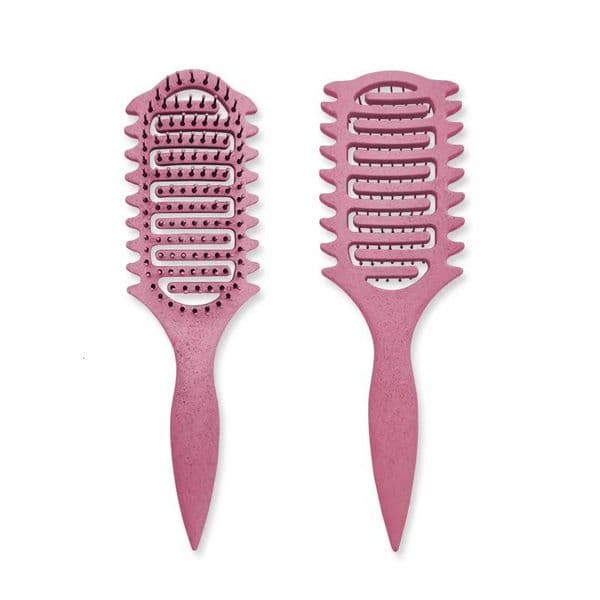 Curling Comb with Openwork Design Hair Curling Comb Hair Styling Comb Wheat Straw Bounce Comb