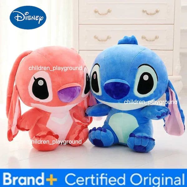 Disney Cartoon Blue Pink Stitch Plush Dolls Anime Toys Lilo and Stitch 35CM Stich Plush Stuffed Toys Christmas Kids Gift H251227