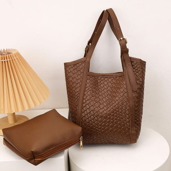 Foreign Order High-End Retro for Women 2024 New Winter Fashion Underarm Bucket Bag Mother Single Shoulder Handbag