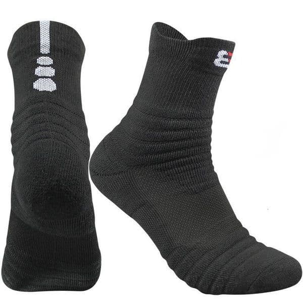 5Pairs Elite Basketball Socks Men Mid-Calf Thickened Towel Bottom Children Professional Outdoor Running Women Long Tube Large Size Sports Socks