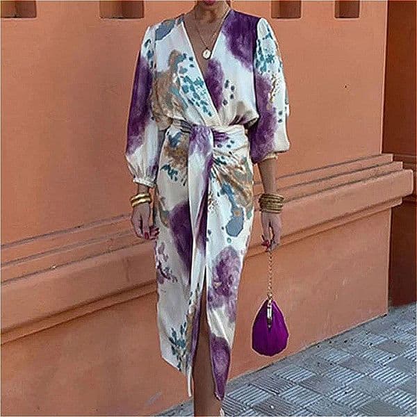 735 Spring suit European and American women's clothing temperament leisure V-neck long sleeve slit two-piece suit fashion suit