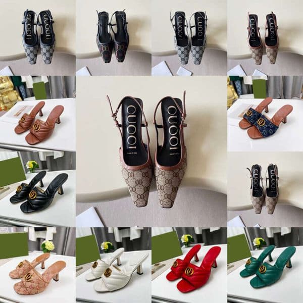 new wedding Ladies high heel sandals slippers fashion designer summer dress shoes flip flop elegant mature women sandals size 35-42