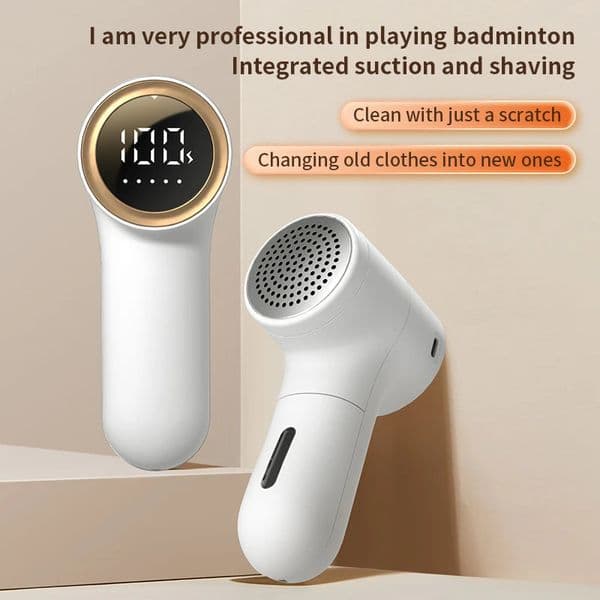 USB Charging Mini Electric Lint Remover Intelligent Digital Display Hairball Trimmer Portable For Sweaters Sofas 5 Gear Shaver 251219
