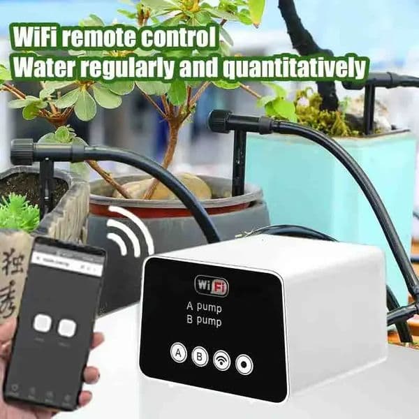 Smart WIFI Watering Device Double Pump Timed Automatic adjustable Drip Irrigation Timer System Wifi Controller for Garden 251223BJ