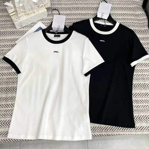Sweatshirt Women Shirts For Woman Short Slve T Shirt Ts /Summer Style Simple Embroidered Round-Neck Short Slve S260526