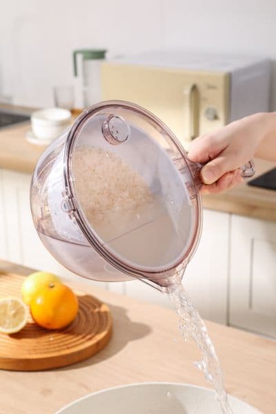 All-in-One Rice Rinser with Drainage Function