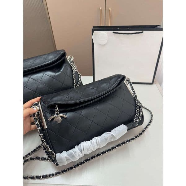 Fashion bag for woman Shoulder bag Luxurys Cross Body Womens caviar lambskin chain bag Mens C Wallets Clutch lady classic sheepskin chain foldable bags