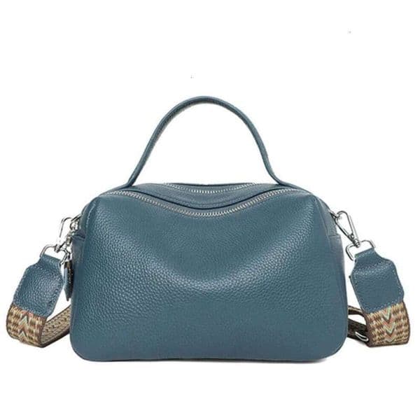 Oloey Luxury Soft Genuine Leather Handbag Women Shoulder Messenger Bag Solid Color Cowhide Tote Fashion Female Crossbody Sac