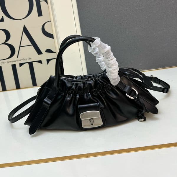 Designer bag Spring Resort Collection Tortoiseshell Handle Leather Small, Round Small Bag, So Cute, Retro Tortoiseshell Handle Evening Party Women Chic Bag