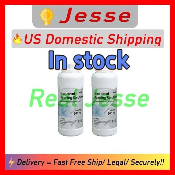 Jesse store 10L Printhead Cleaning Cleaner US Domestic Local Shipping Pure 99 Chemicals Raw Materials wholesale Industrial Use Free shipping