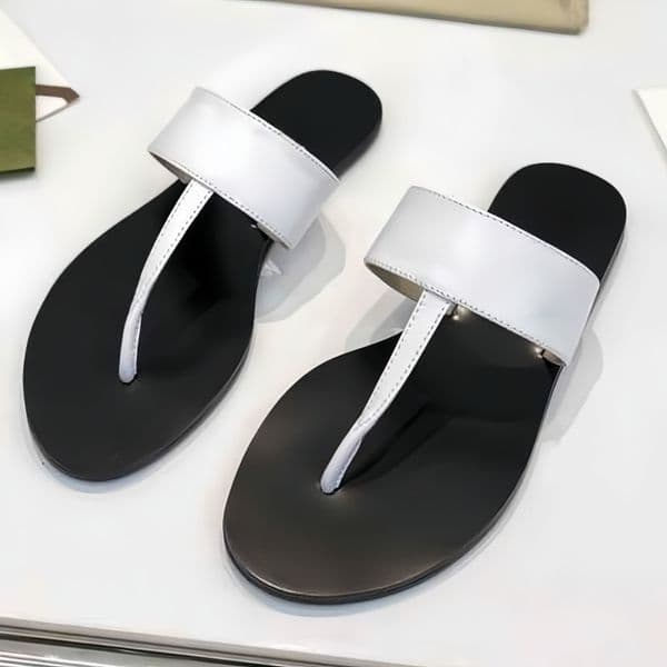 Slippers summer flip flops beach slippers classic couple's slippers designer shoes comfortable shoes genuine leather slippers waterproof shoes anti-slip shoes