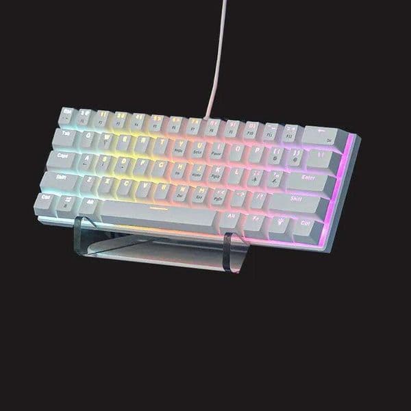 Teclado mecanico 60% gaming keyboard gamer mechanical keyboards pc teclados laptop oficina mini key board klavye teclas white 25L1226