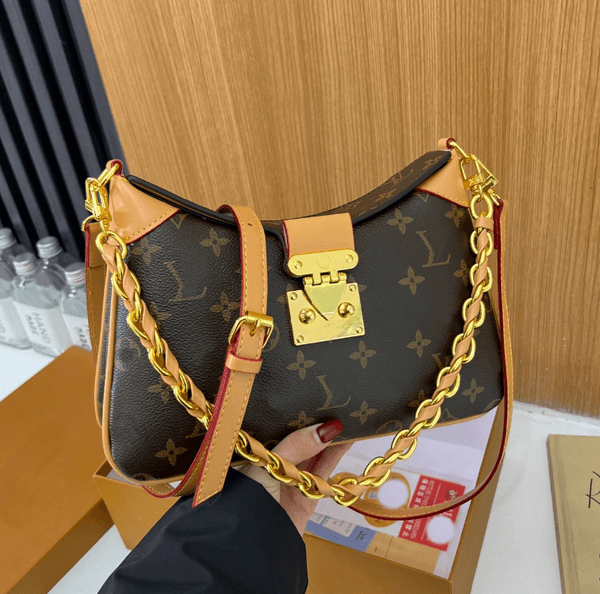 TOP1 Shoulder Crossbody Bag High Quality Women's handbag Purse Brown Leather Classic Chain bag Evening Bags
