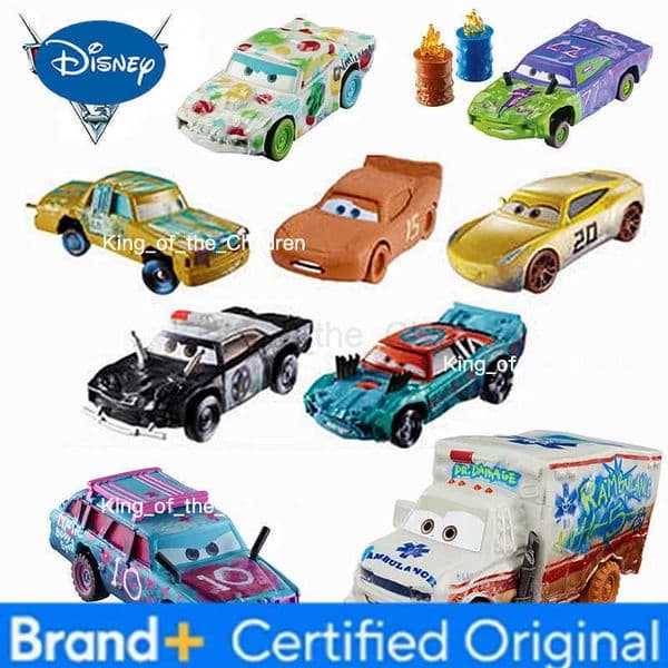 2026 New Pixar Cars 3 The Thunder Valleycrash Party Alloy Police Mcqueen Miss Toy Car Give Kids Birthday Gifts H251229 Free Shipping A