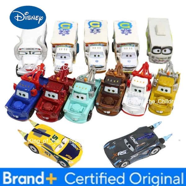 Disney Alloy Pixar Cars Arvy Cruz Ramirez McQueen Mater Mr Destruction 155 Diecast Metal Car Model Toy For boy Christmas Gift H251229