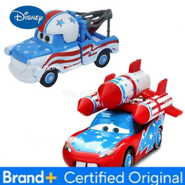 Disney Pixar Cars Rocket Fireworks McQueen Helmet Mater Diecast Car Model Cartoon Car Toys Boy H251229