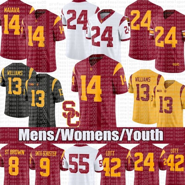 USC Trojans jersey 30 King Miller Eli Sanders Jayden Maiava Bryan Jackson Makai Lemon Ja'Kobi Lane Lake McRee Tanook Hines Walker Lyons Football Jerseys