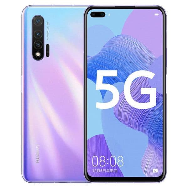 Original Huawei Nova 6 5G Mobile Phone 8GB RAM 128GB 256GB ROM Kirin 990 Octa Core HarmonyOS 6.57" Full Screen 40.0MP AI HDR NFC 4200mAh Fingerprint ID Face Smart Cell Phone