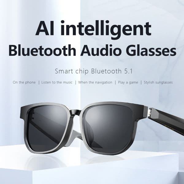 New Smart Bluetooth AI Sunglasses for Driving, Listening to Music, and Calls with UV Protection Specialized Bluetooth Sunglasses for Cycling