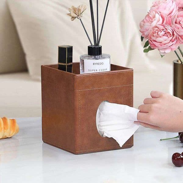 Bestselling ltifunctional - Desktop Organizer for Home Living & Dining Room Square Tissue Box Holder 25L1229
