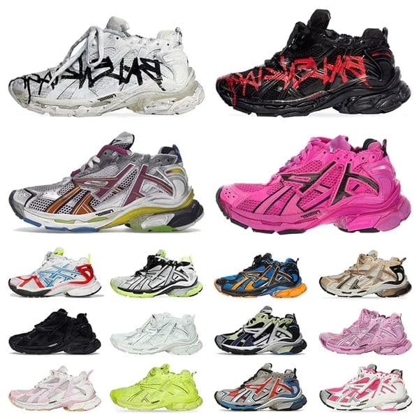 Track Runners 7.0 7.5 With Box Casual Shoes Luxury Paris Triple S White Black Pink Blue Transmit Sense Platform Trainers hiking Runner 7 Sneakers Desinger Shoes 35-46