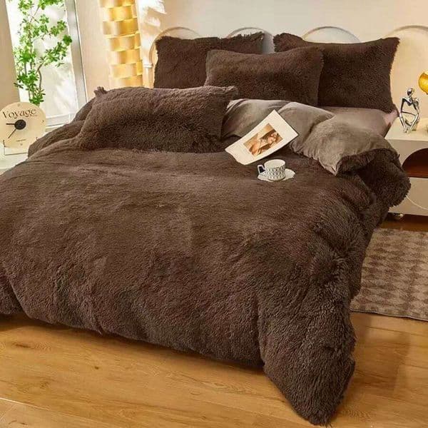Linen Sets Autumn Winter Warm Four Piece on The Bed Queen Duvet Cover with Sheets Single Double Bedding Set 25M1229W260210