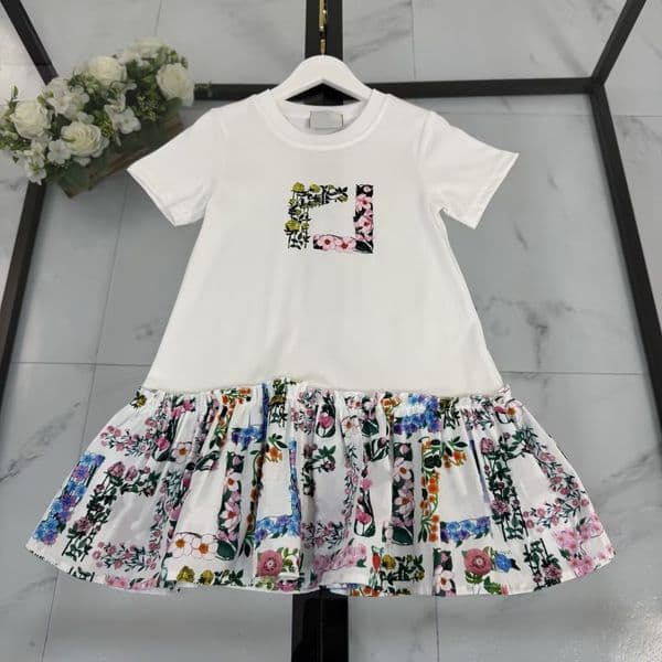 Baby Girl Designer Clothing Girl Luxury Clothing Dresses Children Fashion Clothing Children short clothing High quty size 80-160cm A111 L26521XF9Q